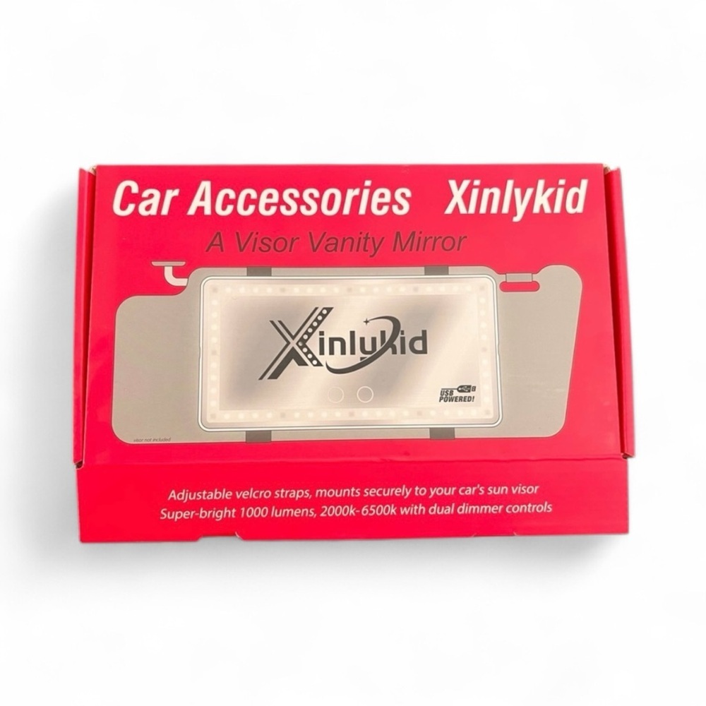 Vanity Mirror - Silver- For Car Visor